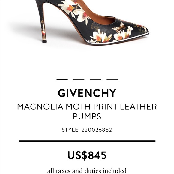 Givency Magnolia Print Leather Pump - Picture 8 of 8